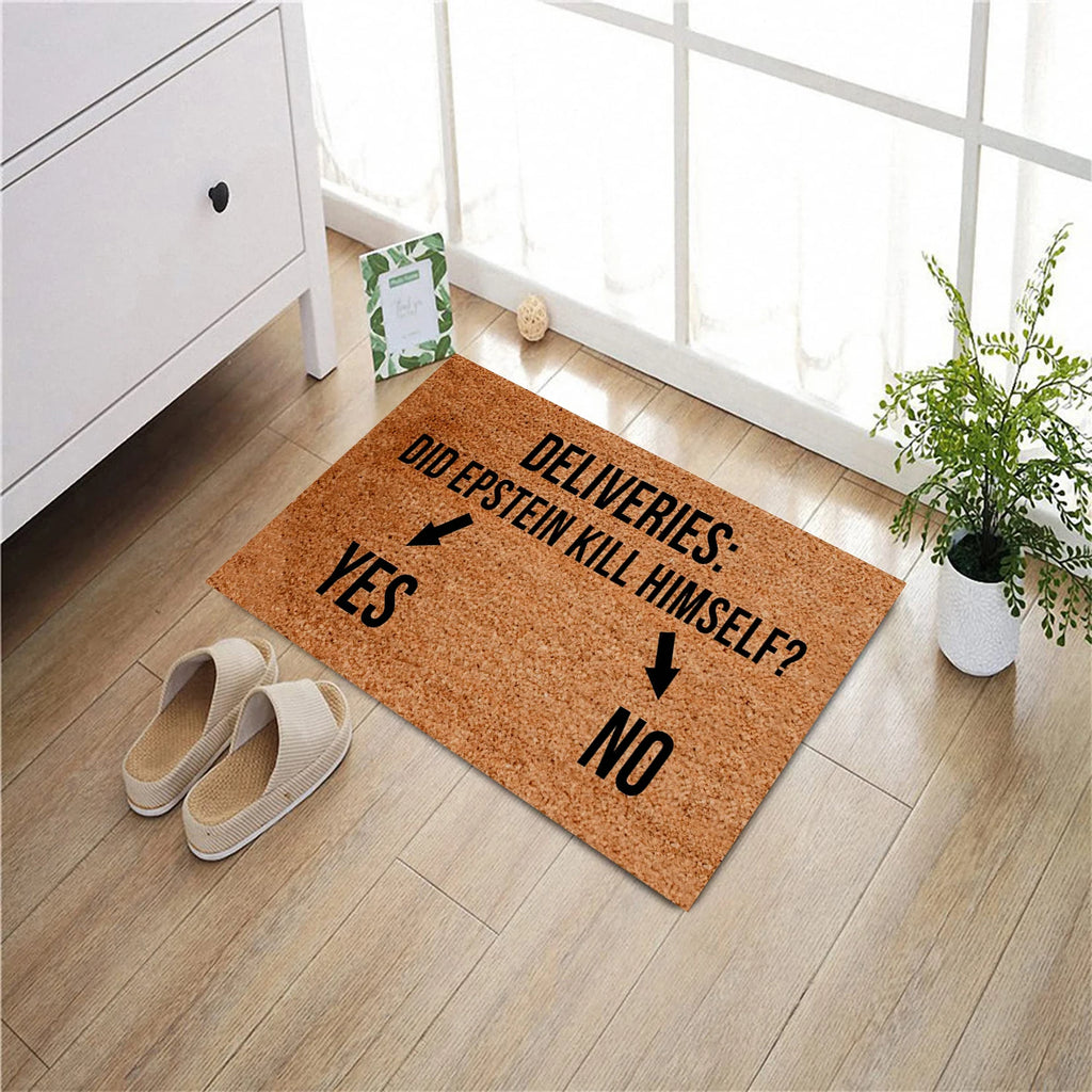 The Doorstep Debate — Epstein Yes / No Doormat