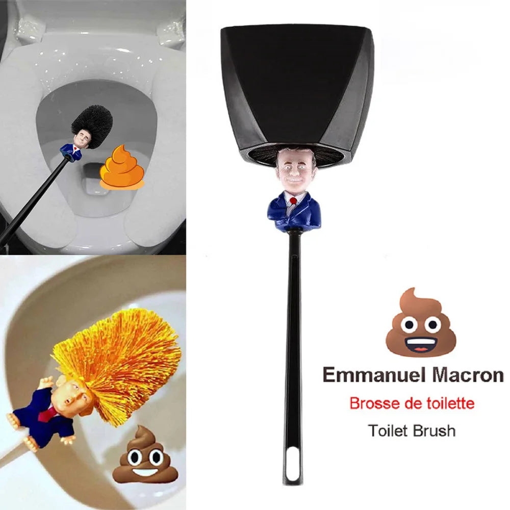 The French Flush — Macron Toilet Brush