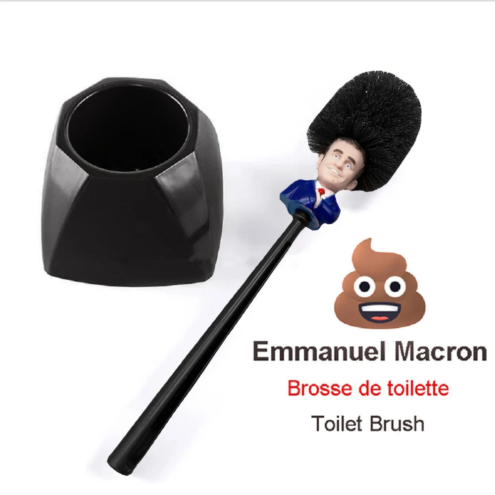 The French Flush — Macron Toilet Brush